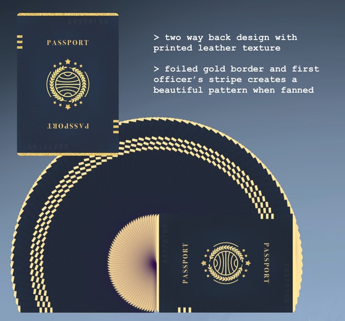 Passport Luxe (Gilded) Playing Cards and Puzzle by Sinecure