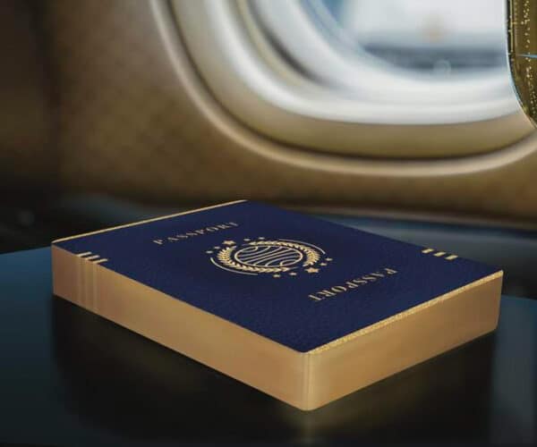Passport Luxe (Gilded) Playing Cards and Puzzle by Sinecure