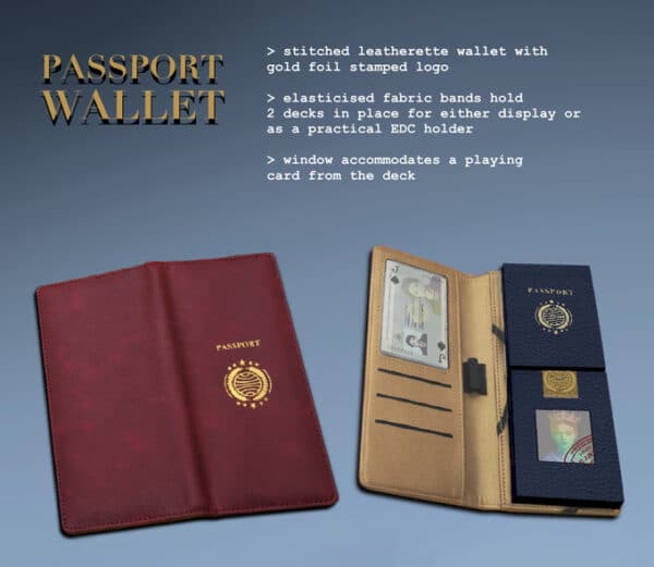 Passport Playing Cards and Puzzle Wallet (decks not included) by Cardware - Image 2