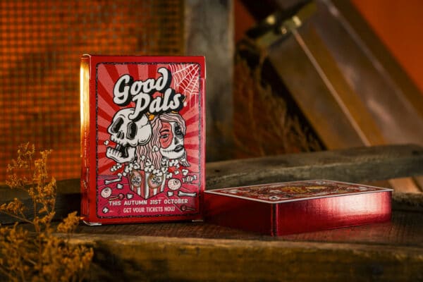 Halloween Tales Playing Cards (V2 GILDED Theatre Edition -Red) by Good Pals