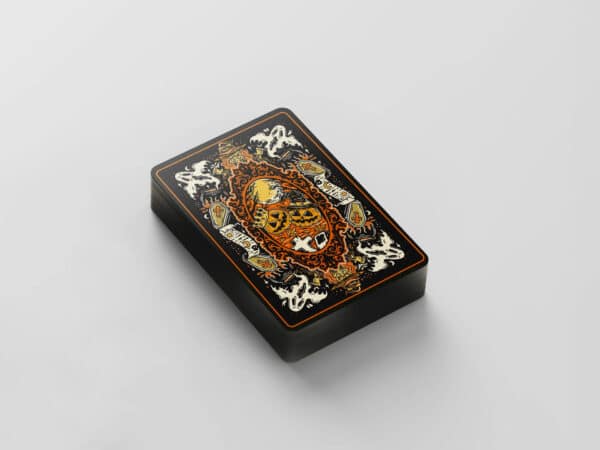 Halloween Tales Playing Cards (V2 GILDED Theatre Edition -Black) by Good Pals - Image 2