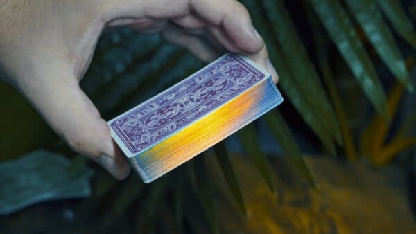 GILDED Holographic Chancers V4 Magenta Playing Cards by Good Pals