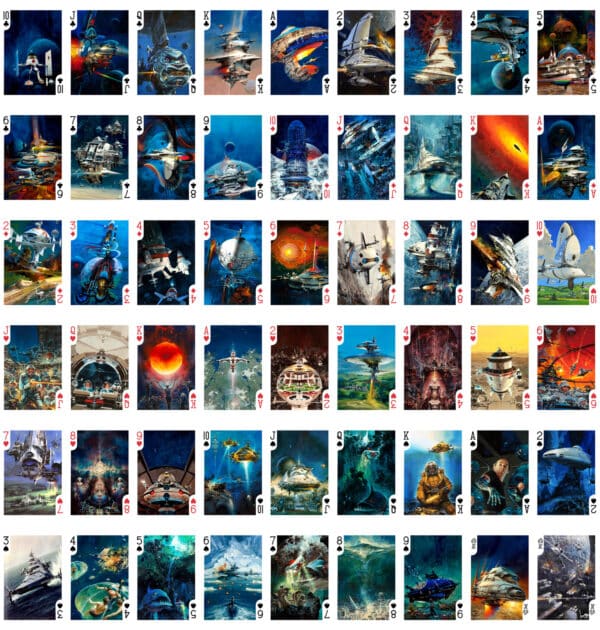 Science Fiction Sci-Fi SiFi Star Wars Art Playing Cards by John Conrad Berkey - Image 5