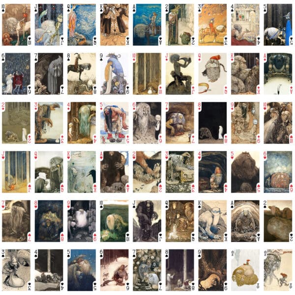 Swedish Fairy Tale anthology Gnomes & Trolls Playing Cards by John Bauer - Image 2