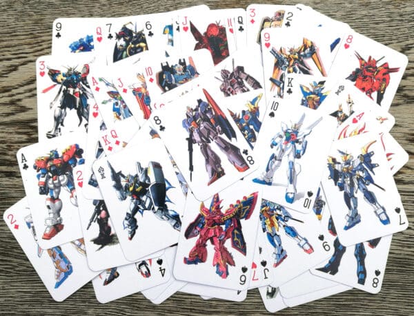 Gundam Battle MECH Robots Japan Manga Anime Character Art Playing Cards - Image 4