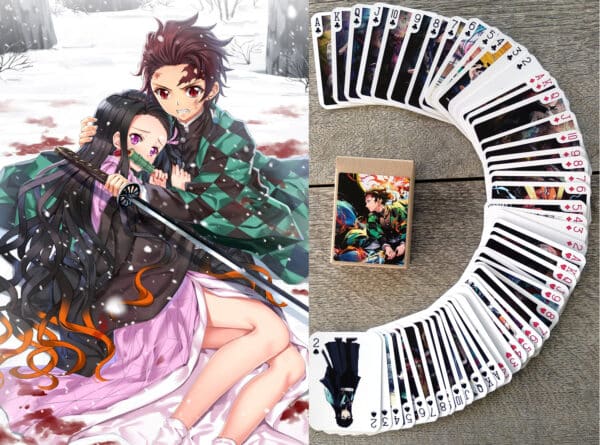 Demon Slayer Kimetsu no Yaiba Manga Anime Posters Fan Art Playing Cards