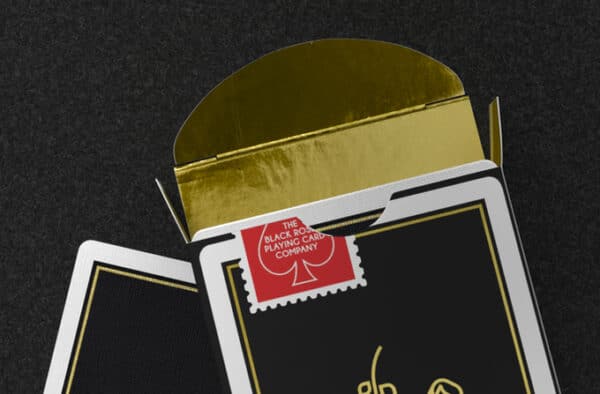 Gold Foil Black Roses Casino Playing Cards by Daniel Schneider - Image 2