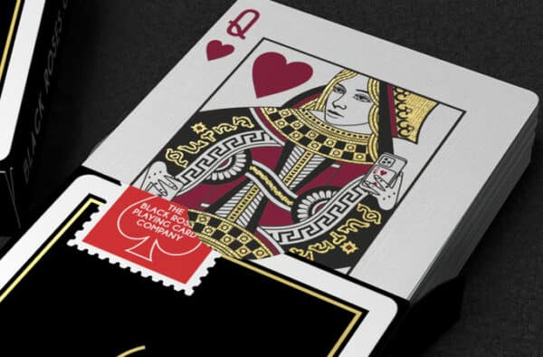 Gold Foil Black Roses Casino Playing Cards by Daniel Schneider - Image 3