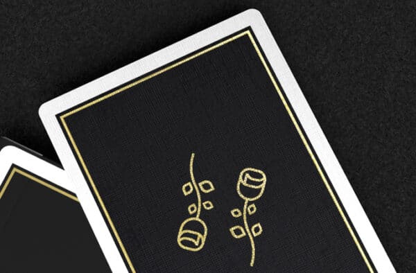 Gold Foil Black Roses Casino Playing Cards by Daniel Schneider - Image 4