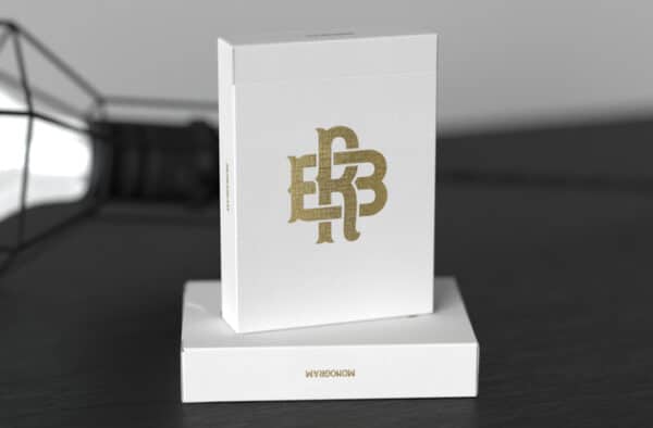 Black Roses Monogram Playing Cards by Daniel Schneider