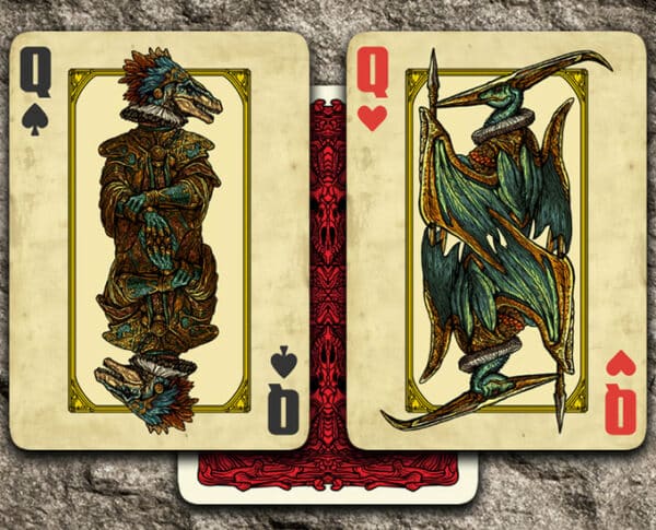 Fossil (Dinosaurs T-Rex, triceratops, +) Playing Cards by Emmanuel Valtierra - Image 4