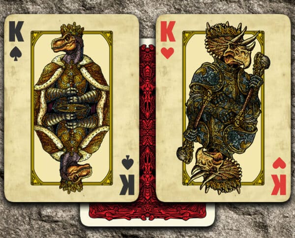 Fossil (Dinosaurs T-Rex, triceratops, +) Playing Cards by Emmanuel Valtierra - Image 3