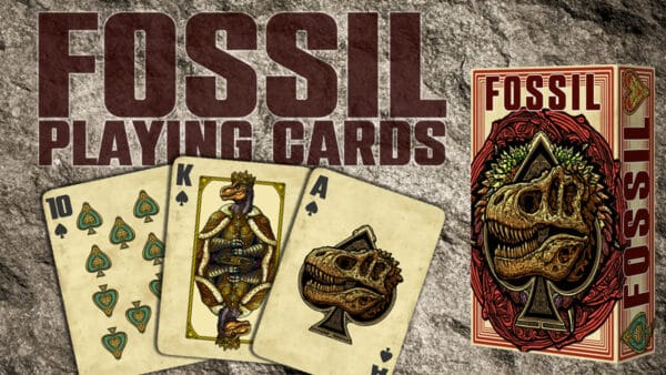 Fossil (Dinosaurs T-Rex, triceratops, +) Playing Cards by Emmanuel Valtierra