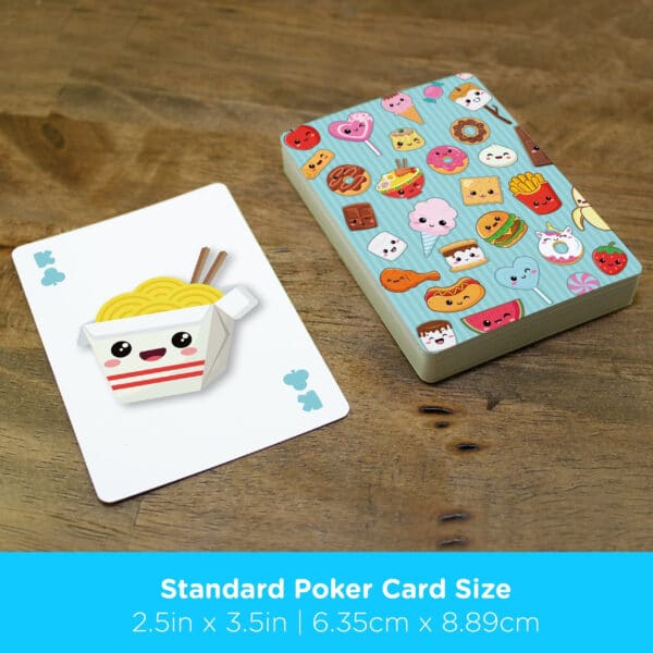 Kawaii Foods (Ramen, Tacos, Cupcakes, Pizza) Playing Cards by AQUARIUS - Image 5