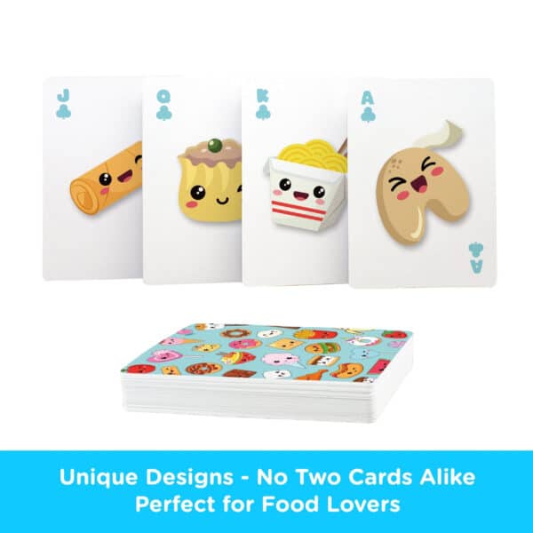 Kawaii Foods (Ramen, Tacos, Cupcakes, Pizza) Playing Cards by AQUARIUS - Image 3