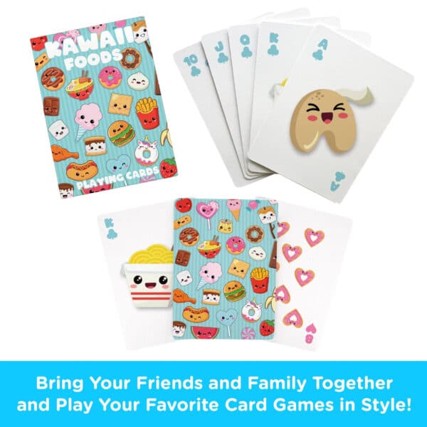 Kawaii Foods (Ramen, Tacos, Cupcakes, Pizza) Playing Cards by AQUARIUS - Image 2
