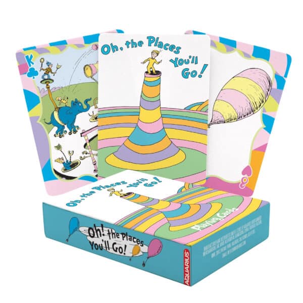 Oh, The Places You’ll Go! Dr. Seuss Playing Cards by AQUARIUS