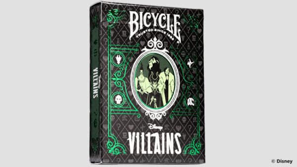 Bicycle Disney Villains (Green) Playing Cards by USPCC