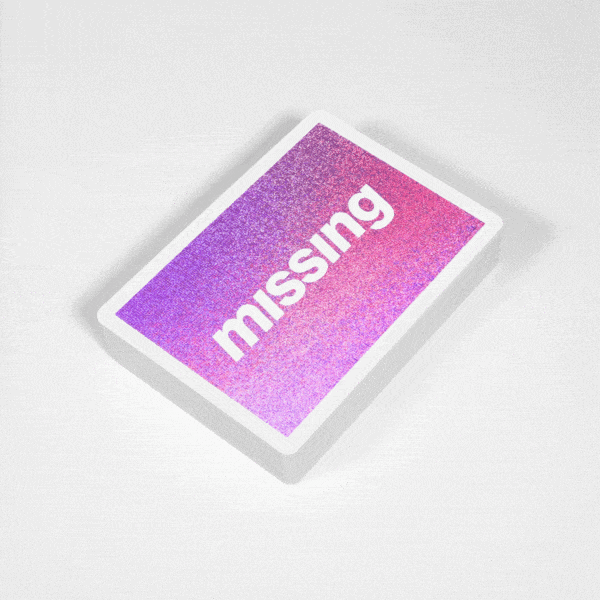 Base Foil Playing Cards (Petal)-100% by Missing New York