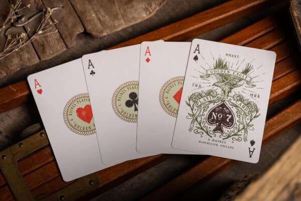 GILDED GOLDEN EAGLE No. 7 VINTAGE PLAYING CARDS (NUMBERED) by A Haines - Image 11