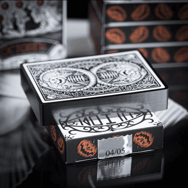 October V2 Playing Cards Limited Gilded Edition- Grey by Fulton