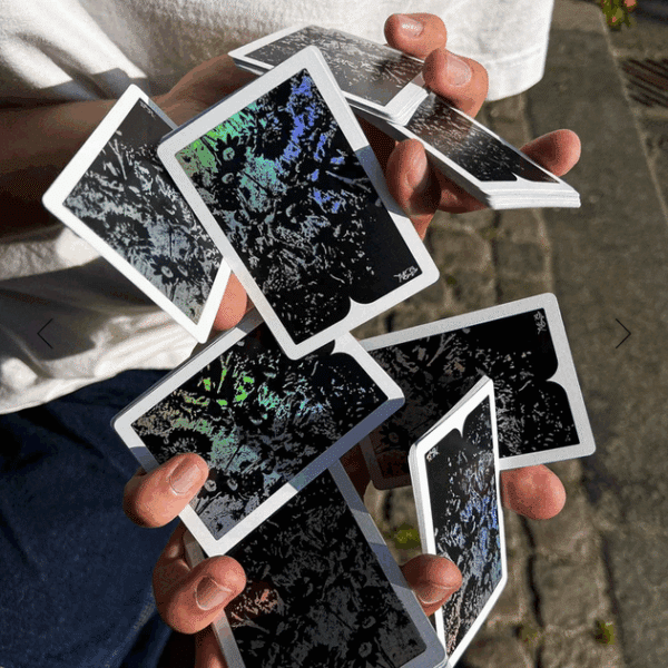 Sepal Silhouette- Silver Playing Cards by Dealersgrip - Image 4