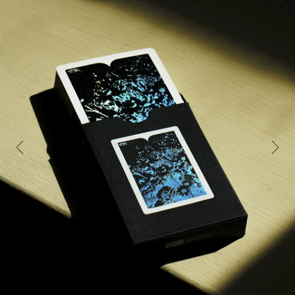 Sepal Silhouette- Silver Playing Cards by Dealersgrip