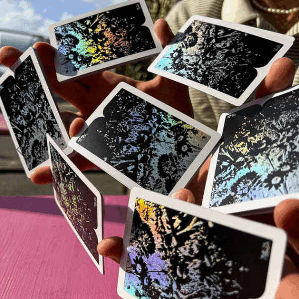 Sepal Silhouette- Holographic Playing Cards by Dealersgrip - Image 2