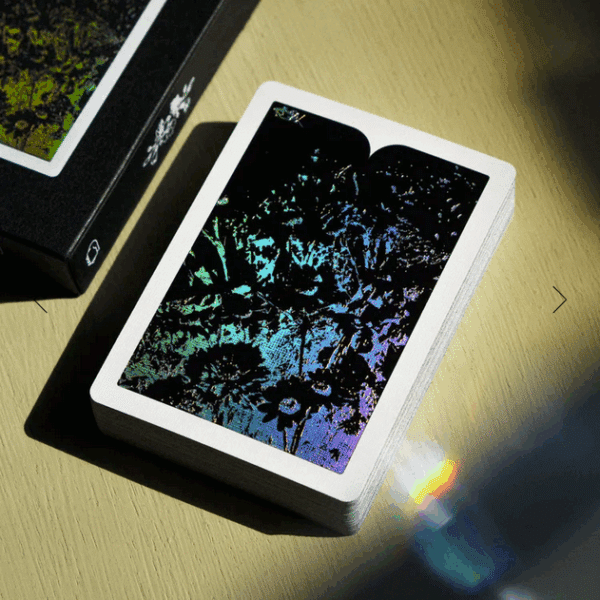 Sepal Silhouette- Holographic Playing Cards by Dealersgrip