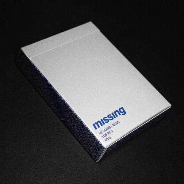 NY Slims Playing Cards- Blue 87% by Missing New York