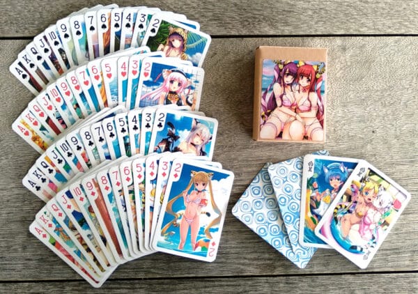 Anime Hentai Catgirl Pin-Up Toranoana Samurai Girls Art Playing Cards - Image 3