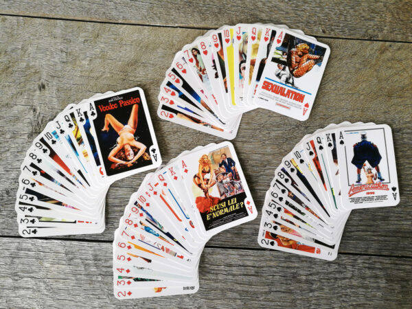 1970s Sexploitation Softcore B Movie Thriller Poster Art Playing Cards - Image 4