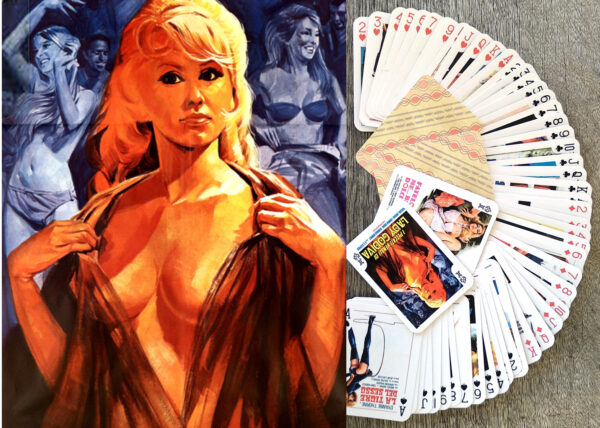 Vintage 1970s-80s International Adult Movie Poster Pin-Up Art Playing Cards