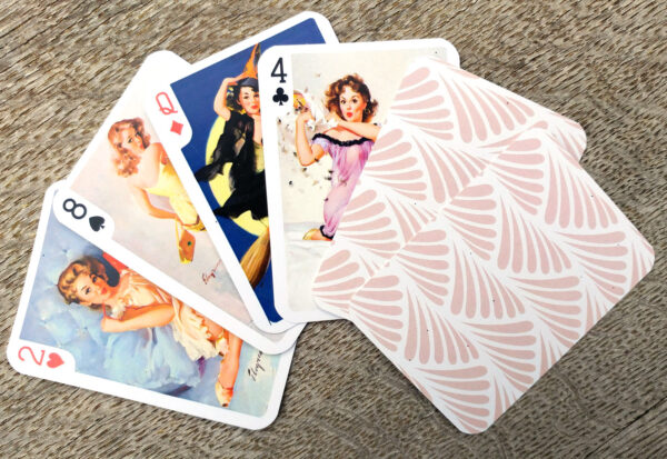 Gil Elvgren Vintage Pin-up Art (Corset, Thigh Highs, Lingerie) Playing Cards - Image 5