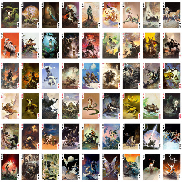 Frank Frazetta Alien Science Fiction Swords & Sorcery D&D Art Playing Cards - Image 4