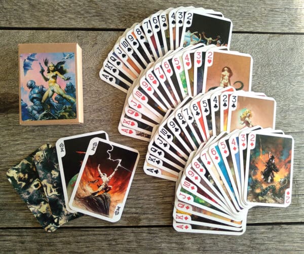 Frank Frazetta Alien Science Fiction Swords & Sorcery D&D Art Playing Cards - Image 3