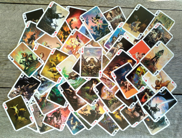 Frank Frazetta Alien Science Fiction Swords & Sorcery D&D Art Playing Cards - Image 2