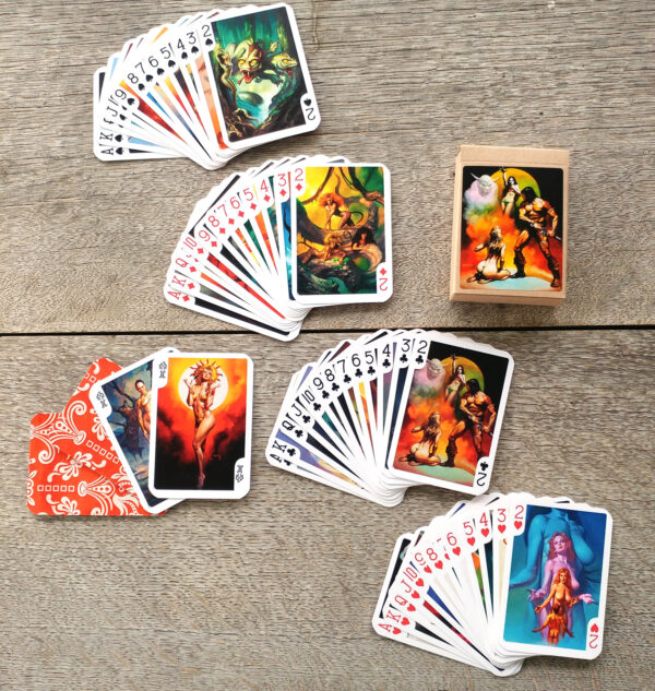 Boris Vallejo Conan the Barbarian Sorceress Fantasy Erotica Pin-up Playing Cards - Image 4