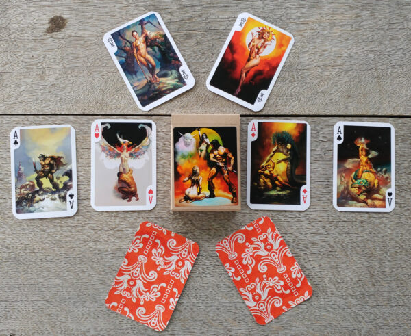 Boris Vallejo Conan the Barbarian Sorceress Fantasy Erotica Pin-up Playing Cards - Image 2