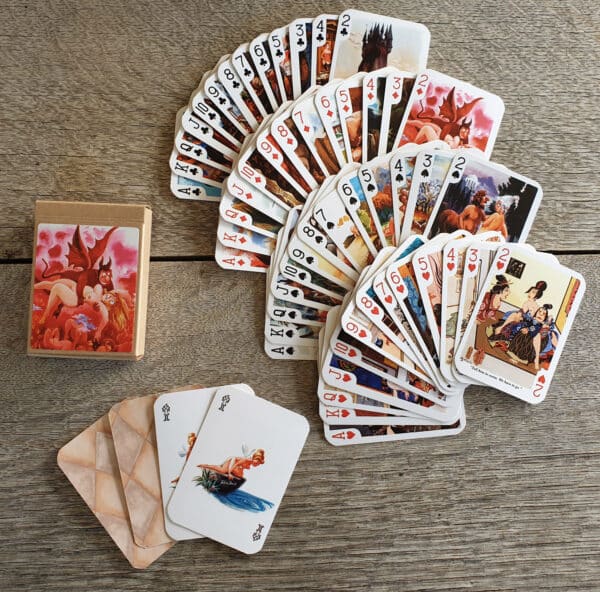 Vintage Eldon Dediny Playboy Magazine Cartoon Pin-Up Artist Playing Cards - Image 3