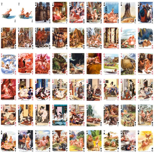 Vintage Eldon Dediny Playboy Magazine Cartoon Pin-Up Artist Playing Cards - Image 4