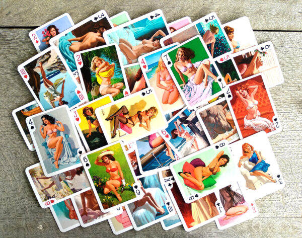 1950s Classic Vintage Arthur Sarnoff Pin-Up Art Playing Cards - Image 3