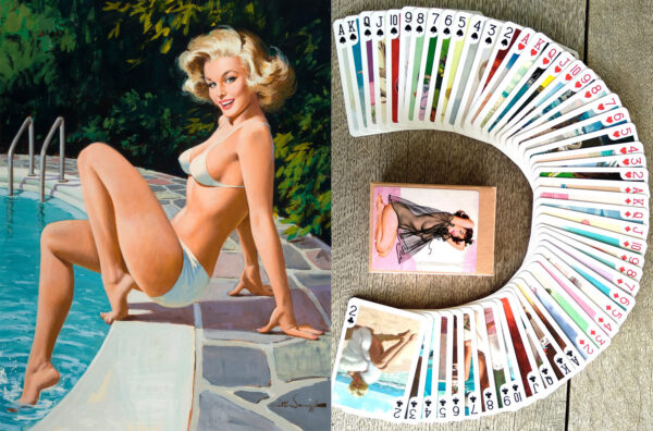 1950s Classic Vintage Arthur Sarnoff Pin-Up Art Playing Cards - Image 2