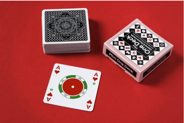 MINI ONE DECK GAME AND SCORE CARDS- Black Backs by Cartesian Cards - Image 3