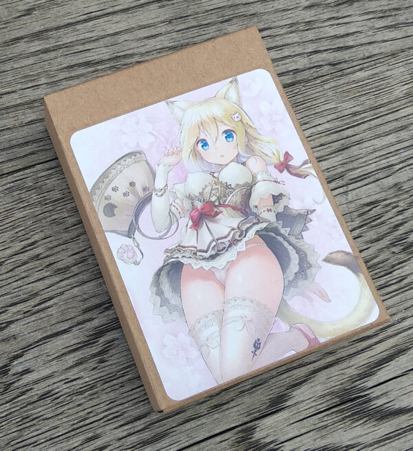 Neko Persia Catgirl Anime Manga Swimsuit Lingerie Fan Art Pin-Up Playing Cards - Image 2