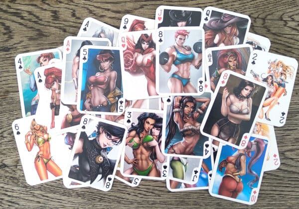 Marvel DC She-Hulk, Harley Quinn, Cat Woman, Erza Scarlet Pin-Up Playing Cards - Image 5