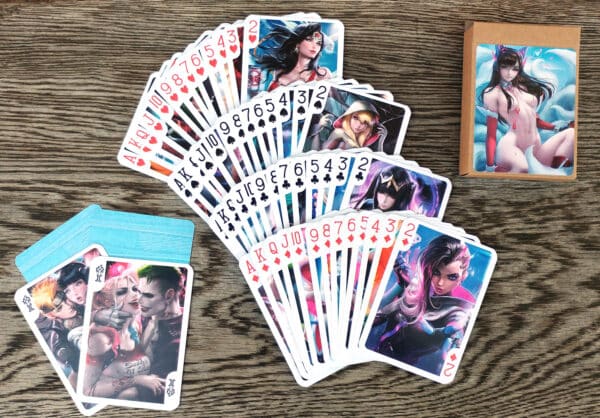 Ahri D.va Anime Pin-Up Sakimichan Playing cards Overwatch League of Legends - Image 5