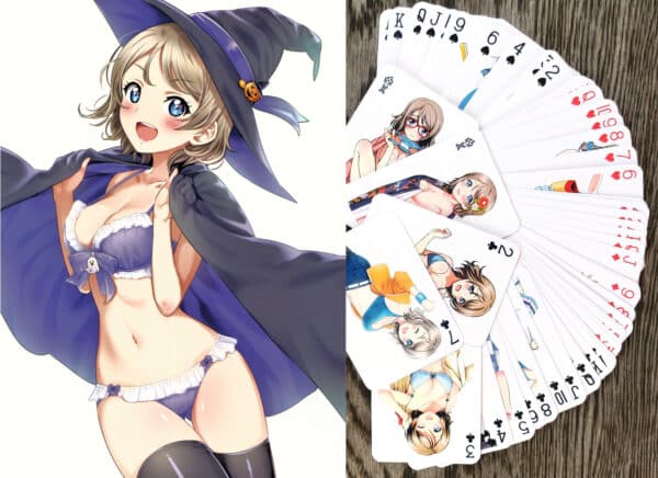 Love Live! Sunshine! Watanabe You Anime Cosplay Pin-Up Playing Cards by Sankuro