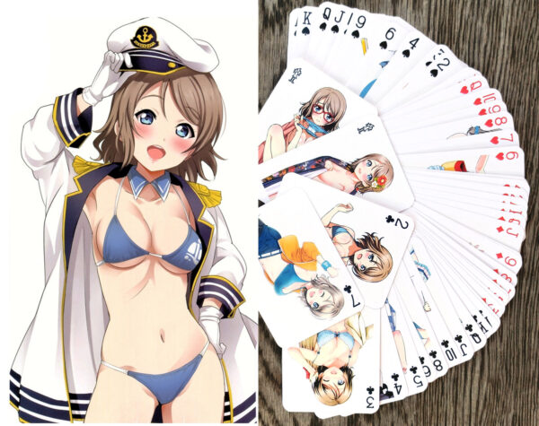 Love Live! Sunshine! Watanabe You Anime Cosplay Pin-Up Playing Cards by Sankuro - Image 2