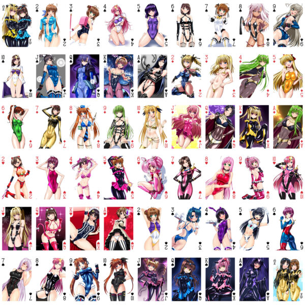 Hentai Latex Fetish Anime Manga Pin-Up Playing Cards Sen Sanui - Image 5